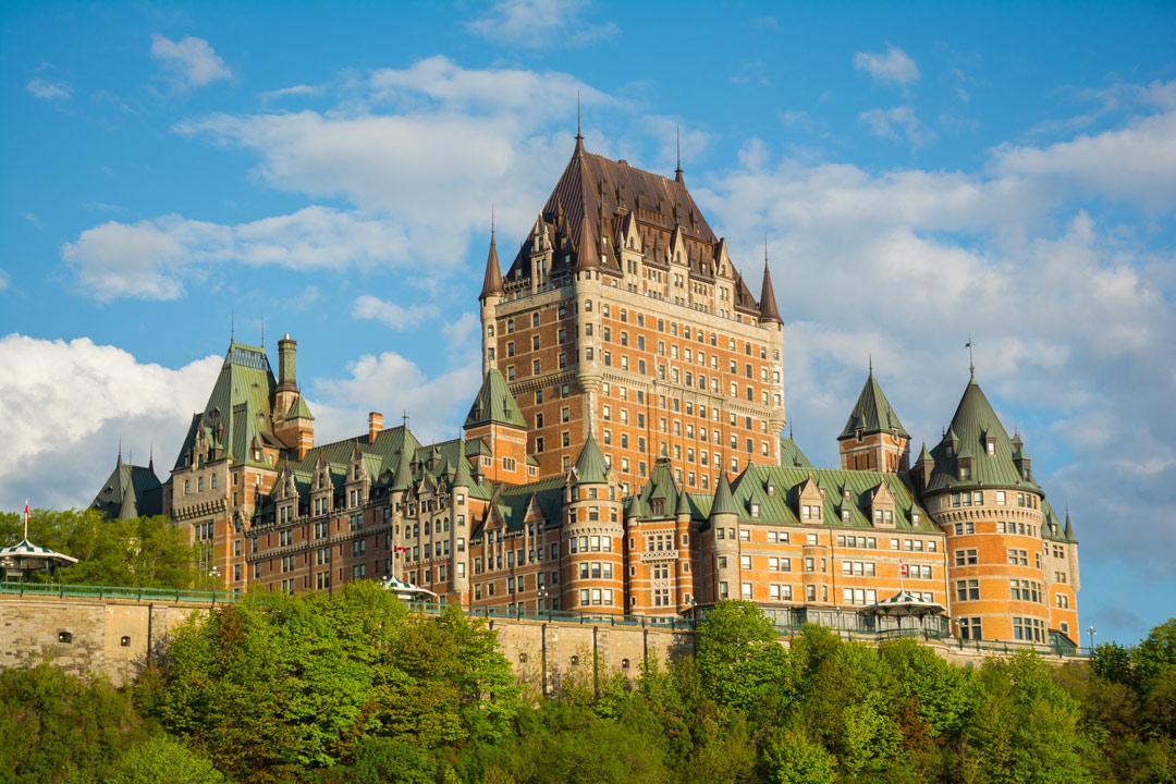 Chateau Frontenac a historic hotel in Quebec city Canada